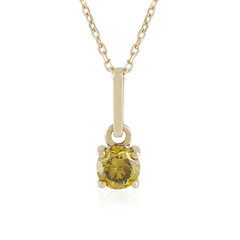 Collana in oro con Diamante Giallo I2