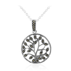 Collana in argento con Marcassite