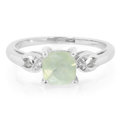 Anello in argento con Prehnite