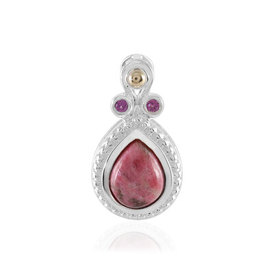 Ciondolo in argento con Thulite (Granulieren)