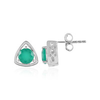 Orecchini in argento con Onice Verde