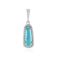 Ciondolo in argento con Turchese Kingman Mohave Blu