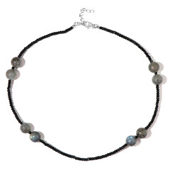 Collana in argento con Labradorite