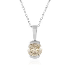 Collana in oro con Diamante Champagne I2