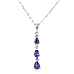 Collana in oro con Tanzanite AAA