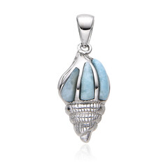 Ciondolo in argento con Larimar