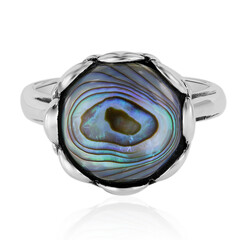 Anello in argento con Conchiglia Abalone (Art of Nature)