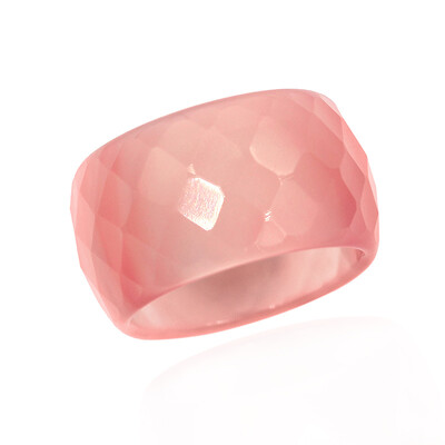 Anello con Agata Rosa