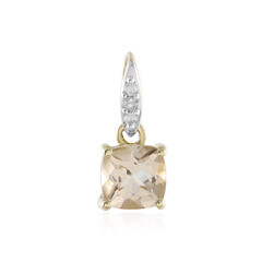 Ciondolo in oro con Morganite del Madagascar