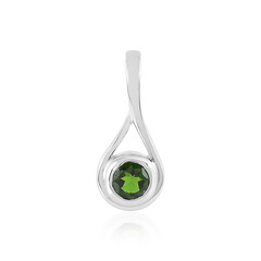 Ciondolo in argento con Diopside Russo