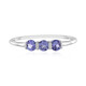 Anello in argento con Tanzanite